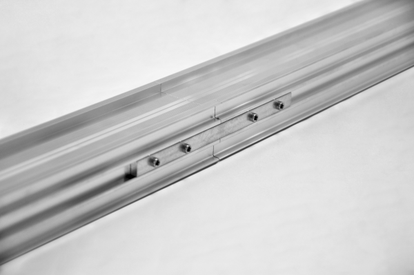 RELO L Längsverbinder a 25 Stück 160 x 10 x 5 mm mit 100 Stück Schrauben