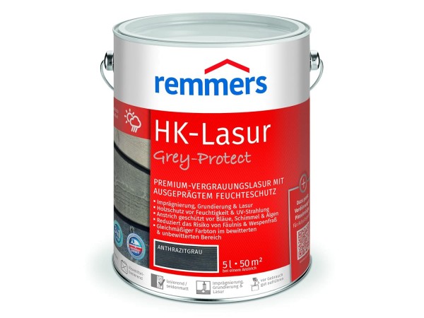 Remmers HK-Lasur 3in1 plus 5,00 ltr anthrazitgrau