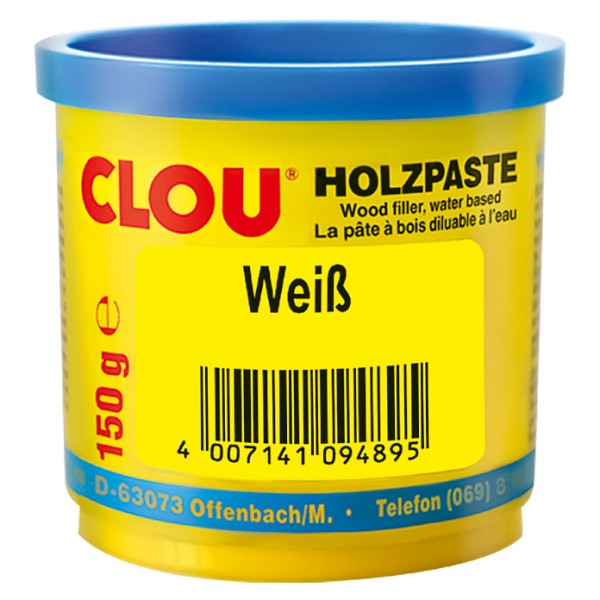Clou Holzpaste weiss 150 g