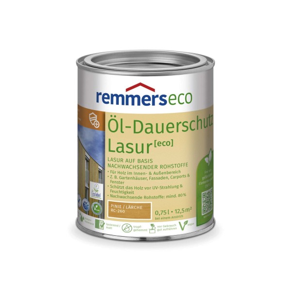 Remmers Öl-Dauerschutzlasur Eco Pinie/Lärche 0,75 ltr