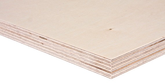 18 mm  Birke Multiplexplatte II/II (BB/BB) EN 314-2 (Kl.3) wasserfest verleimt