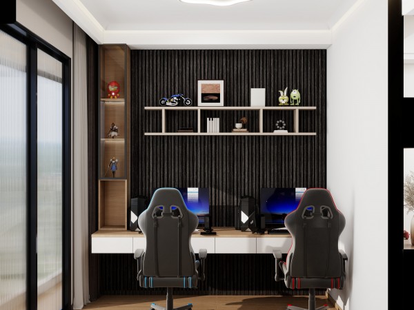 STURHAN Selection Akustikpaneele anthrazit, dreiseitig echtholzfurniert Länge 2,40 m