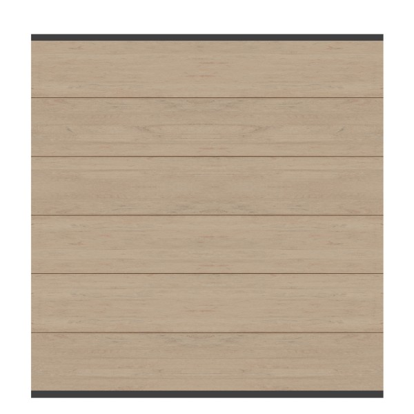 System WPC XL Zaun-Set sand, anthr. Leiste Nr.3740