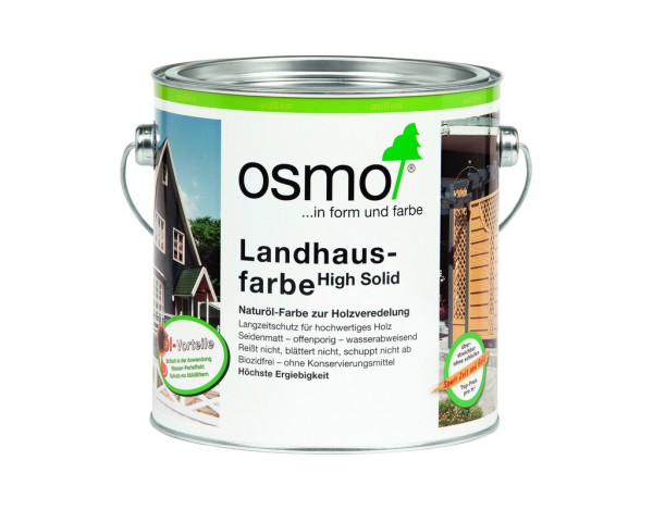 OSMO Landhausfarbe 2,500 l  Kieselgrau  2708