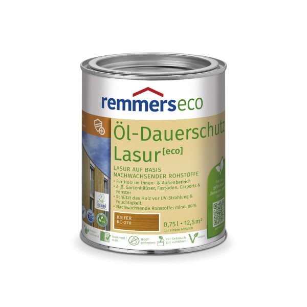 Remmers Öl-Dauerschutzlasur Eco Kiefer 0,75 ltr