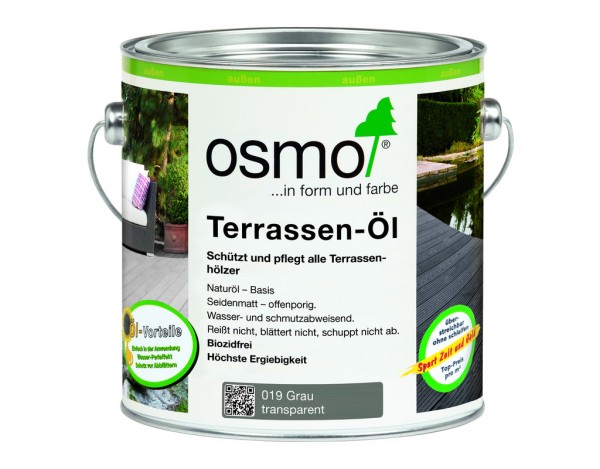 OSMO Terrassen-Öl Grau 019,  2,50 l