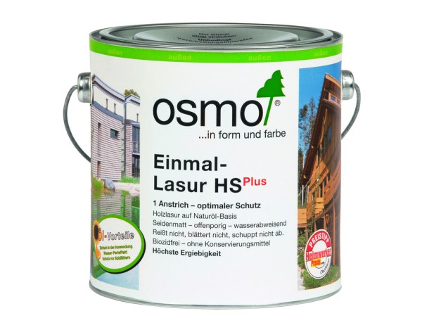 OSMO Einmal Lasur HS Plus Silberpappel 9212   2,50 l