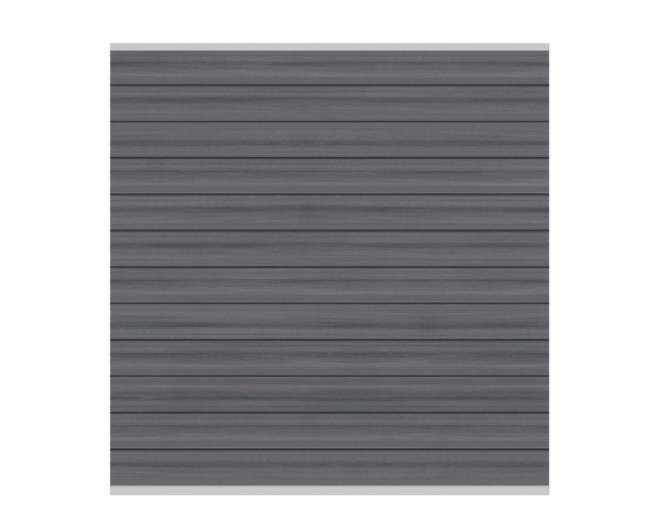 System Platinum Zaun-Set grau, Silber-Leiste Nr.2610